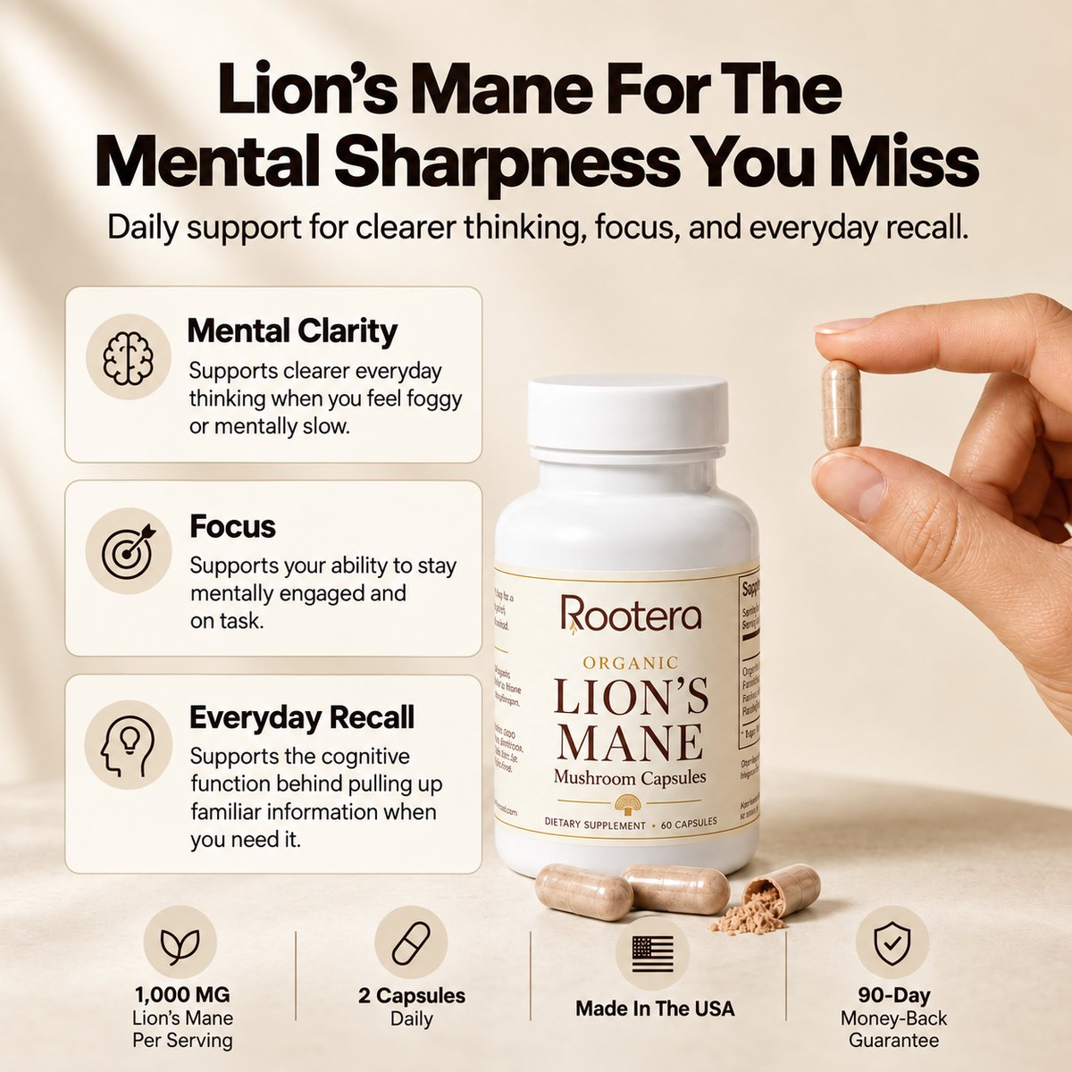 Organic Lion's Mane Capsules